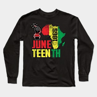 Juneteenth 1865 Black History African American Men Women Long Sleeve T-Shirt